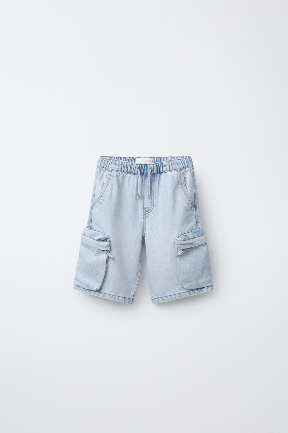 ZARA ДЖИНСОВЫЕ ШОРТЫ КАРГО URBAN, СИНИЙ