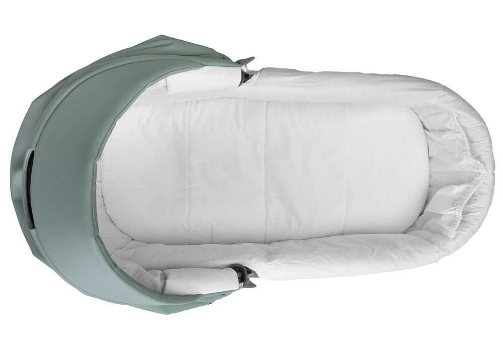 Детская коляска Indigo Mio Eco Plus 14 3 в 1 с автокреслом Avionaut Cosmo Grey 03 шалфей кожа