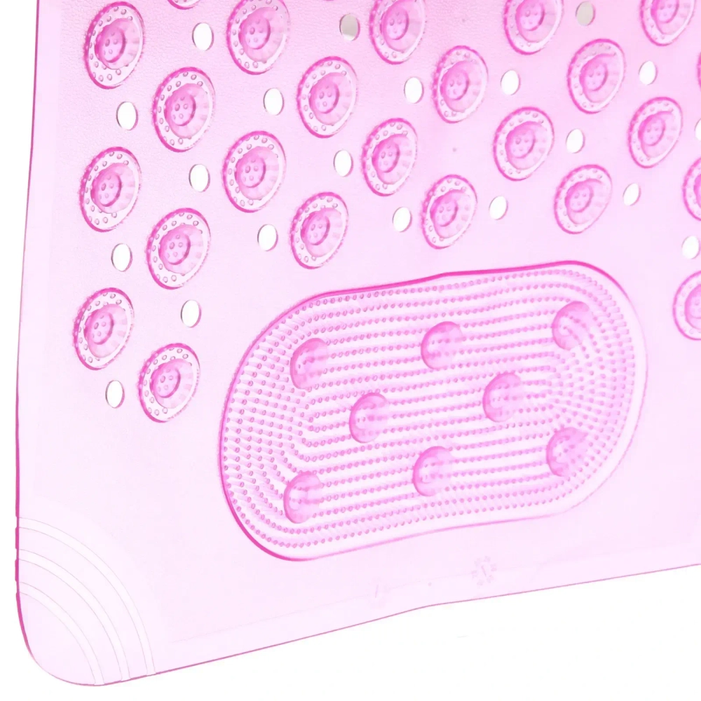 Коврик в ванну Селфи 70х35 ПВХ Бэтти розовый