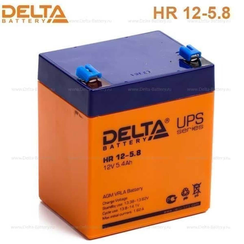 Аккумуляторная батарея Delta HR 12-5.8 (12V / 5.8Ah)