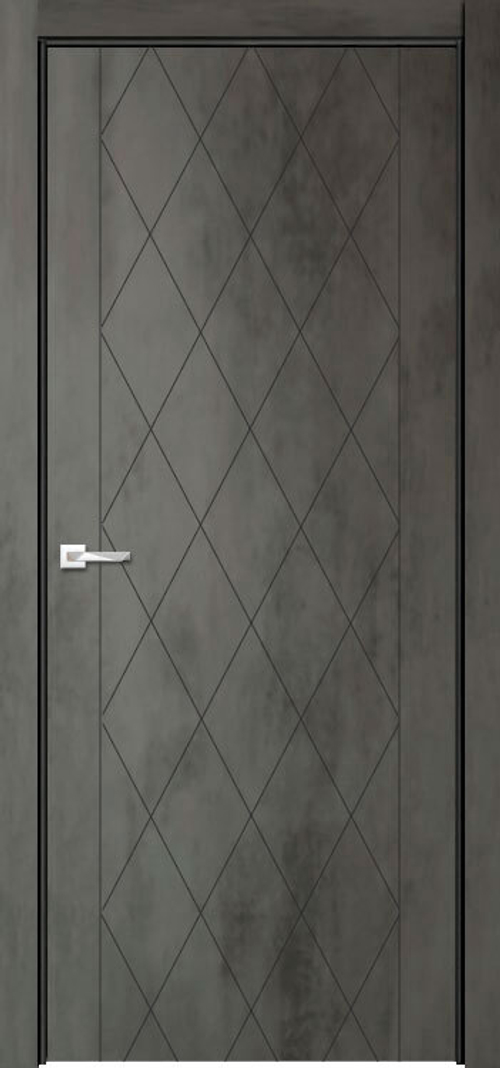 Межкомнатная дверь Севилья 21 / Цвет Бетон темный / Двери Верда