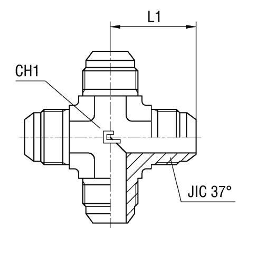 Соединение PX JIC 9/16"