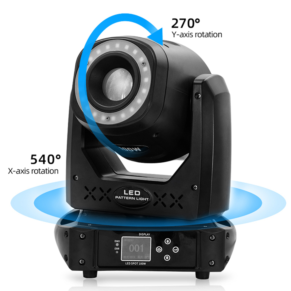 Вращающаяся голова Led Spot 100w + Strip, Big Topper