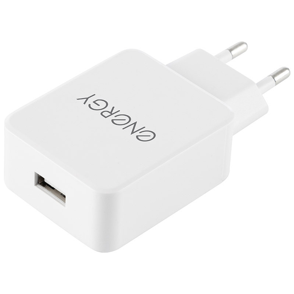 Сетевое зарядное устройство Energy ET-32, 1 USB разъем, белый