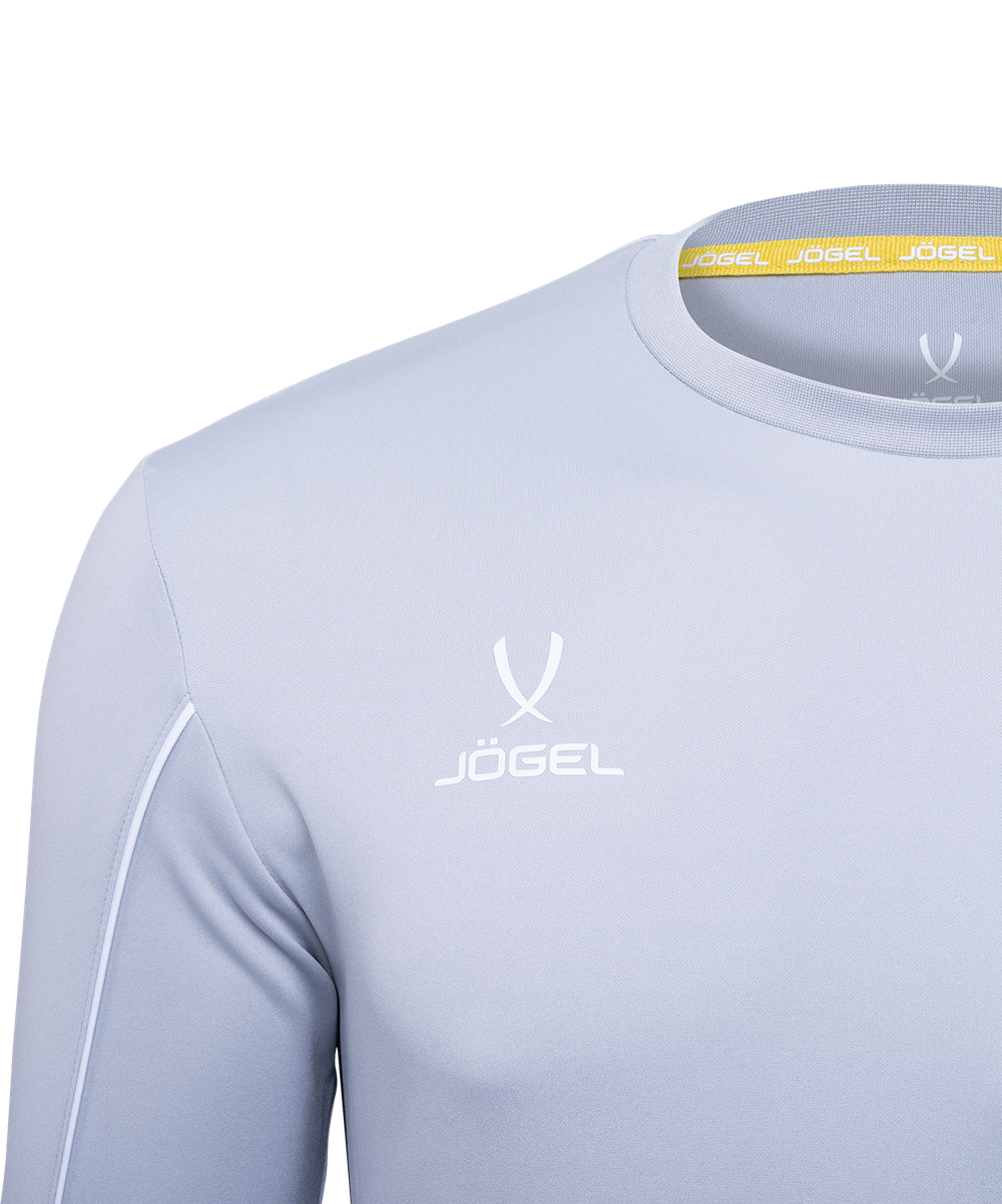 Футболка вратарская CAMP GK Padded LS, серый/черный/белый, детский