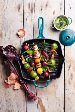 Le Creuset Сковорода для карибского гриля, 26 см, чугун.