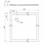 Душевой поддон AQUATON Калифорния М 80x80