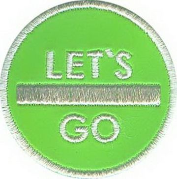 Нашивка Let's Go! - Вперёд (световозвращающая)