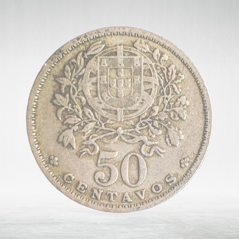 Portugal, 50 Centavos, 1952, VF