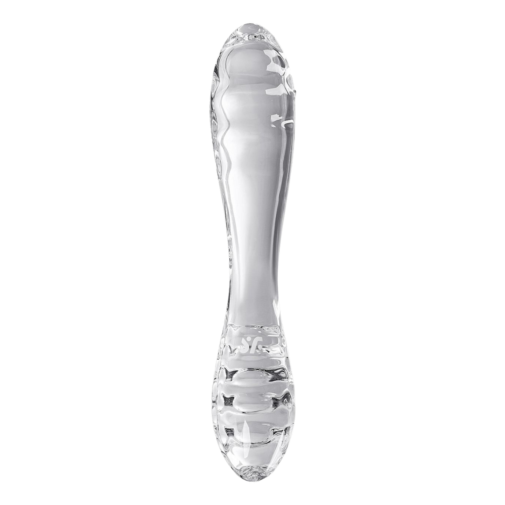 Фаллоимитатор из стекла с интенсивным рельефом Satisfyer Dazzling Crystal