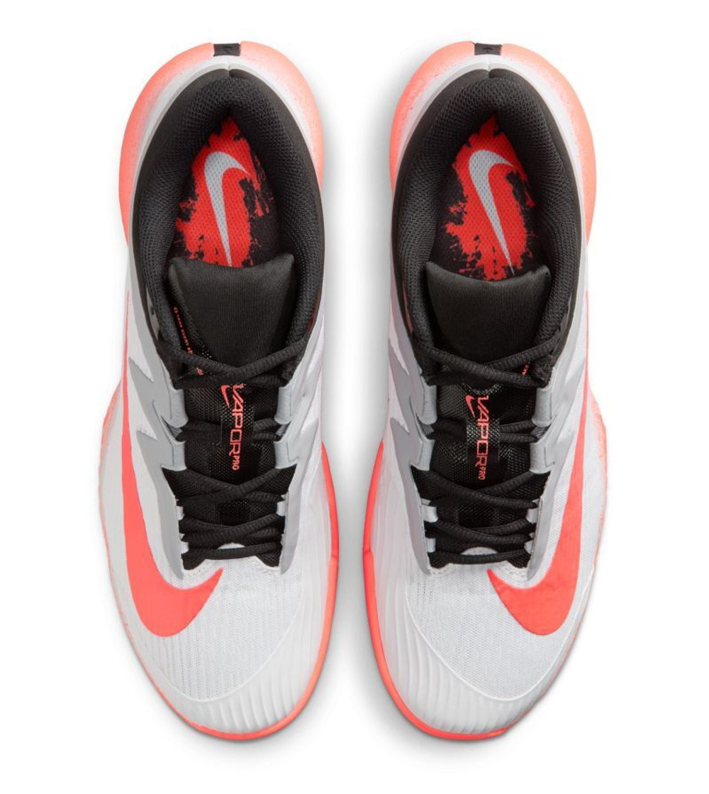 Мужские теннисные кроссовки Nike Zoom Vapor Pro 3 HC Premium - white/hot lava/wolf grey