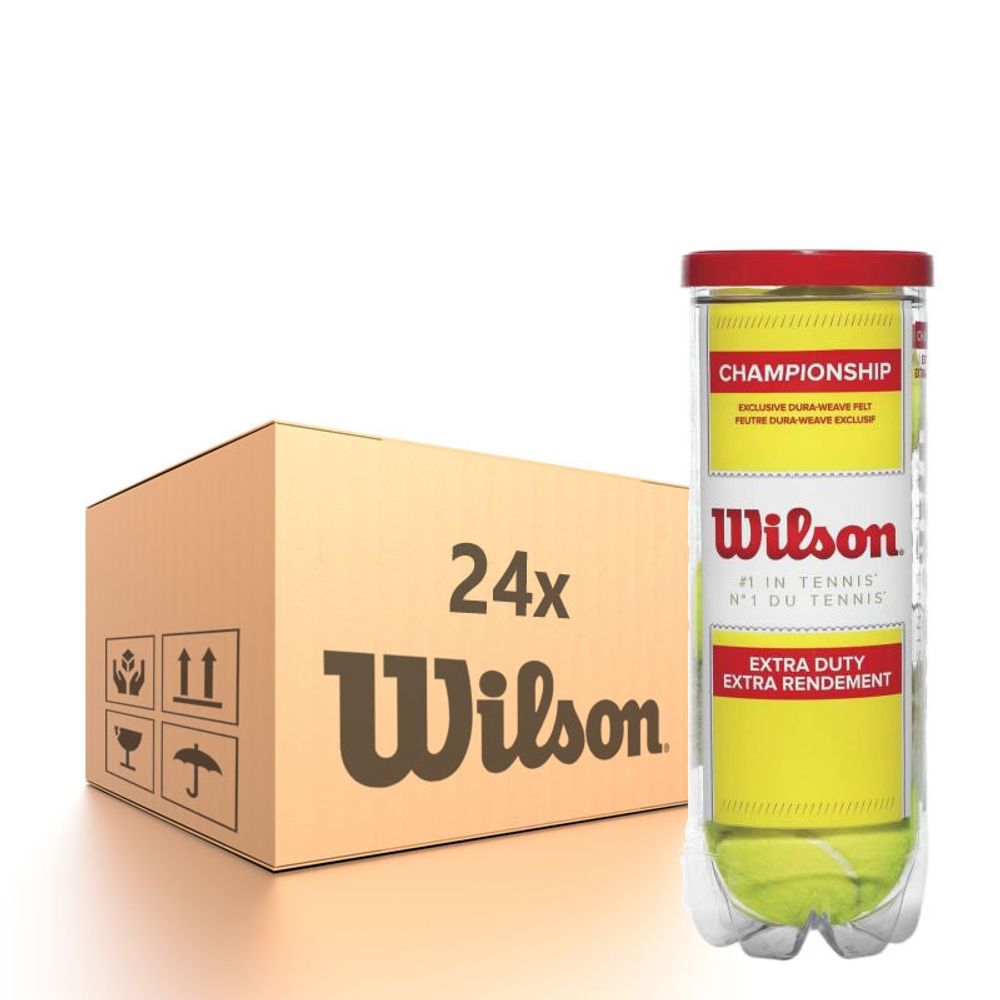 Упаковка теннисных мячей Wilson Championship Extra Duty - 24 x 3B