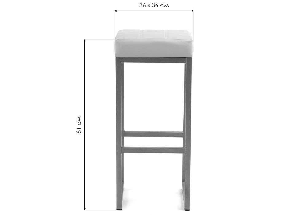 Барный стул Khurkroks серый полимер / светлый мусс