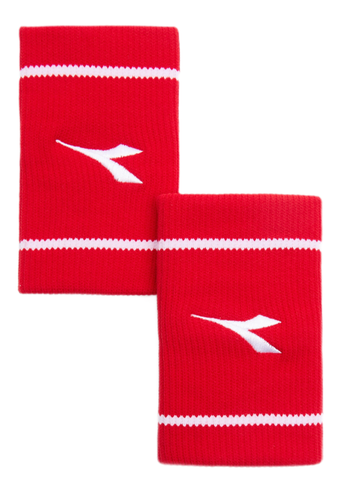 Напульсник теннисный Diadora Wristbands Wide Logo - fer.red italy