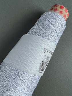 Пряжа трикотажная с люрексом для вязания puff knitting