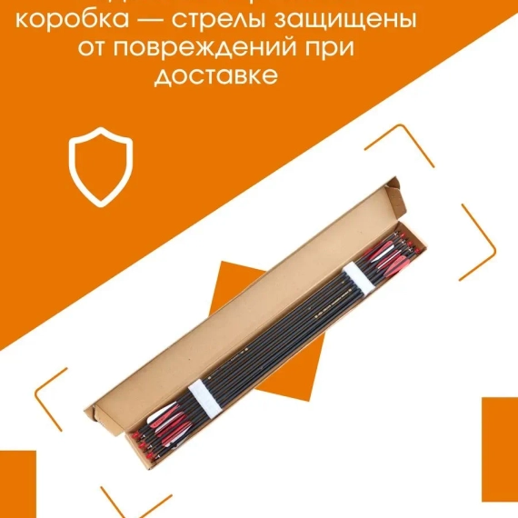 Стрелы для лука охотничьи 80см микс карбоновые спортивные GROZA (Синие 6шт.)