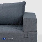 Бескаркасный диван-кровать c подлокотниками BuyDream Plus (джинс)
