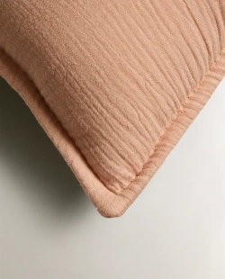 ZARA HOME НАВОЛОЧКА ДЛЯ ДЕКОРАТИВНОЙ ПОДУШКИ ДЛЯ ДЕТЕЙ ИЗ МУСЛИНА, РОЗОВЫЙ