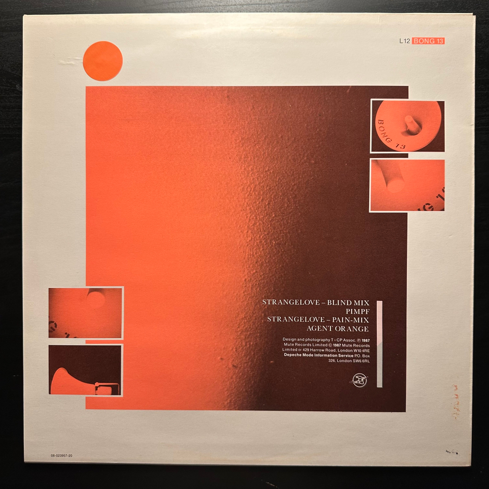 Depeche Mode - Strangelove (Голландия 1987г.) 12", 45 RPM