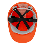 Каска защитная из ударопрочной пластмассы, оранжевая Сибртех 89113