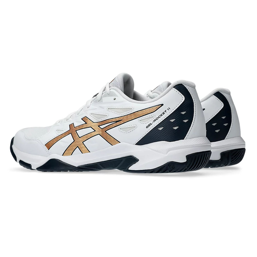 Кроссовки волейбольные мужские ASICS Gel-Rocket 11 1071A091 103, р.9.5(рос.42), бело-т.синий