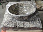 Каменная раковина из мрамора Kotak baskom semi Marmo Doreng KBS-00951 (50*50*22) 00998
