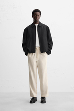 Брюки relaxed fit из рельефной ткани