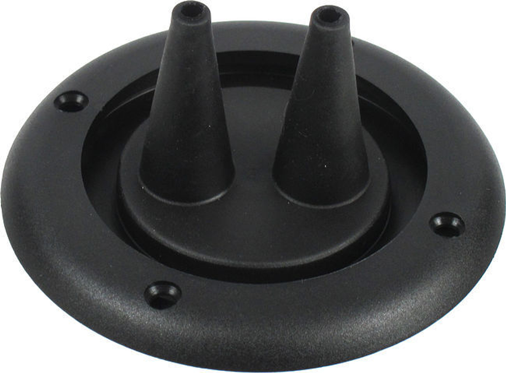 Пыльник для 2-х боуденов, Ø накладки 105 мм, черный