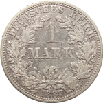 1 марка 1887 (A) Германия F-VF