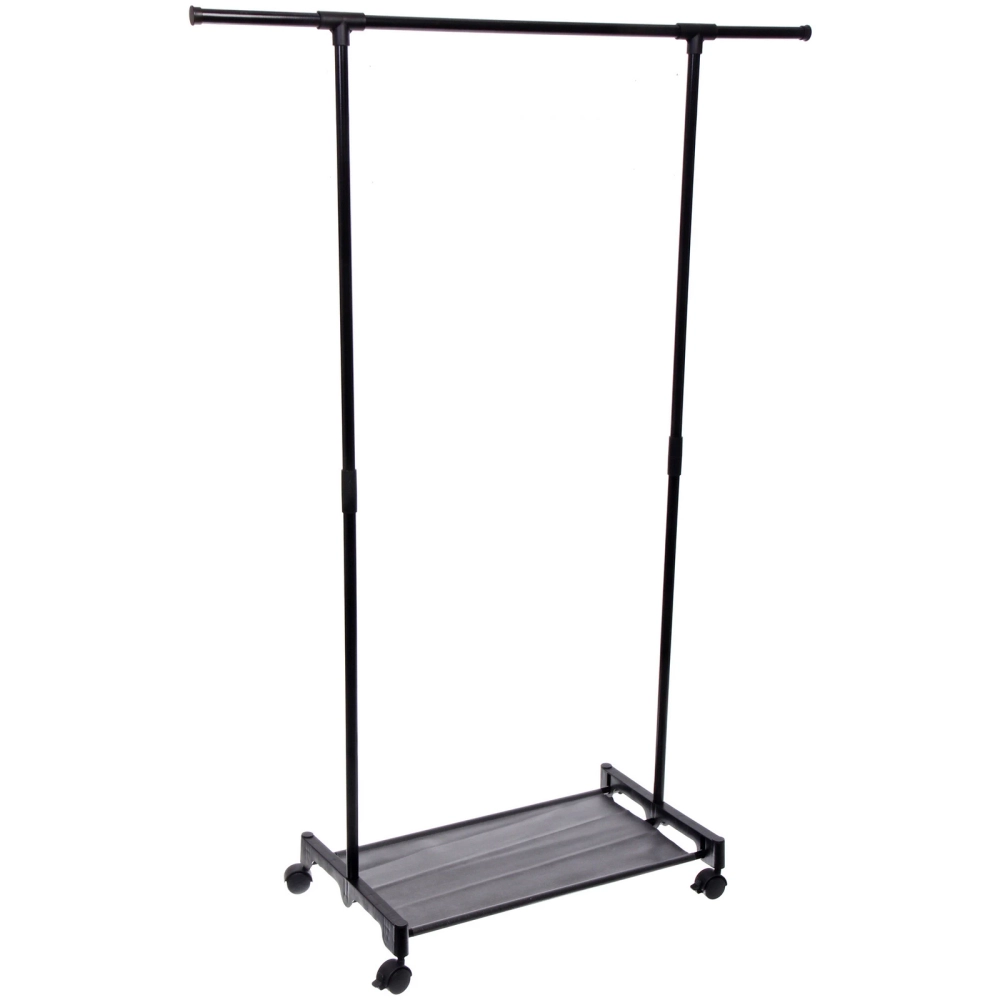 Вешалка гардеробная напольная на колесах «ПЕРФЕКТХАУС», цвет черный, нагрузка до 15 кг, 98*35*135см