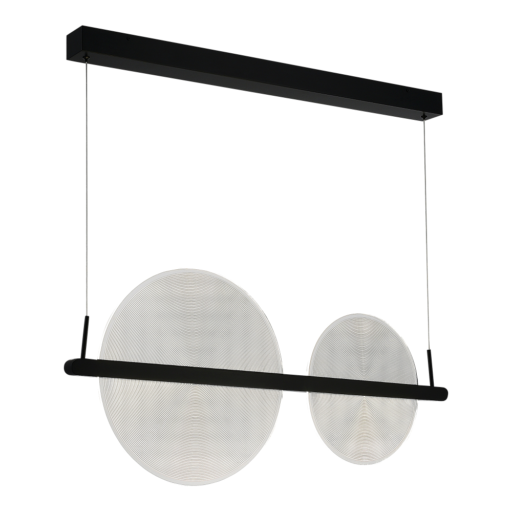 Светильник светодиодный, черный, прозрачный, SPLENDID, LED, 24
