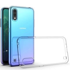 Силиконовый чехол TPU Clear case (толщина 1.2 мм) для Samsung Galaxy A01 (Прозрачный)