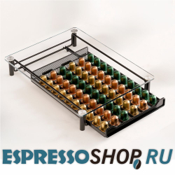 Органайзер для хранения капсул, черный, 60 капсул