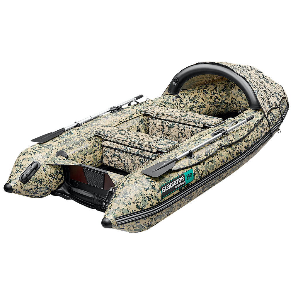 Лодка ПВХ Gladiator AirPro E350Pro НДНД Camo