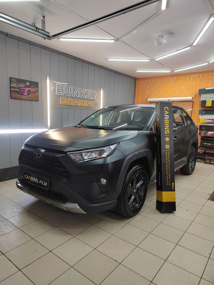 Пленка матовая черная сатин глубокий мат Matte Black Carbins