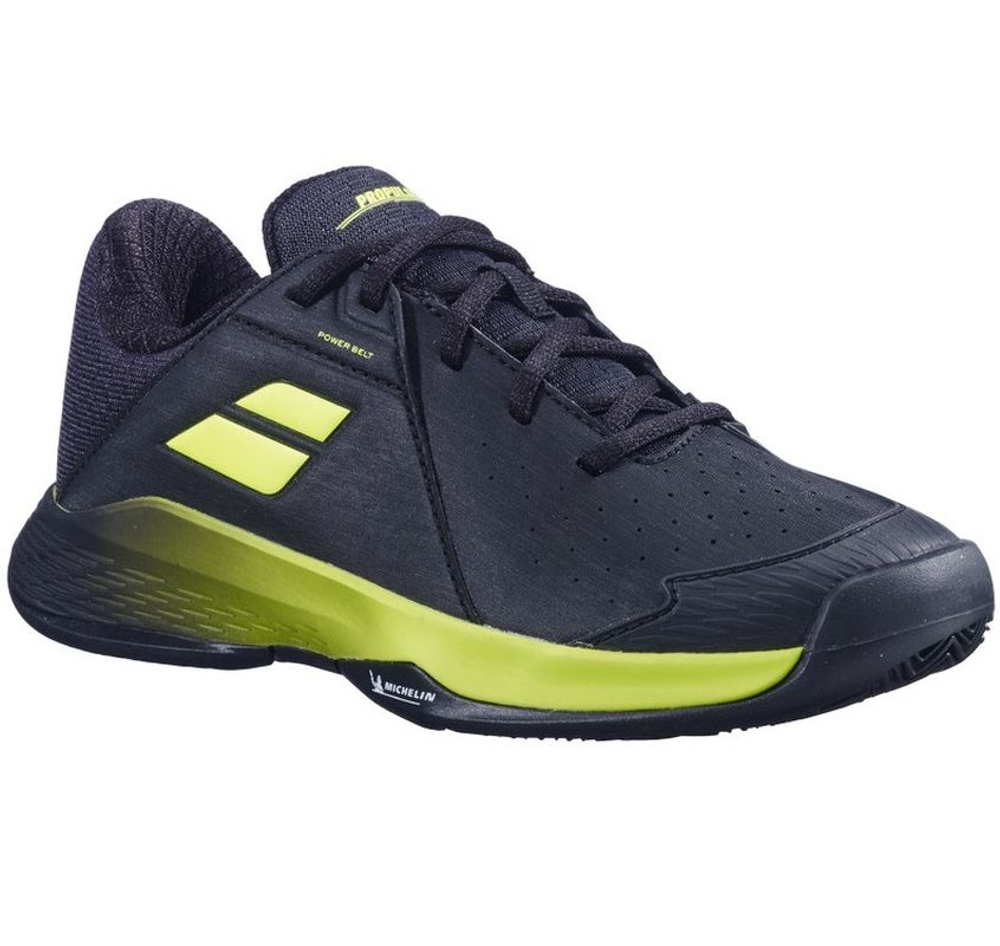 Детские теннисные кроссовки Babolat Propulse Junior 3 Clay - black/aero