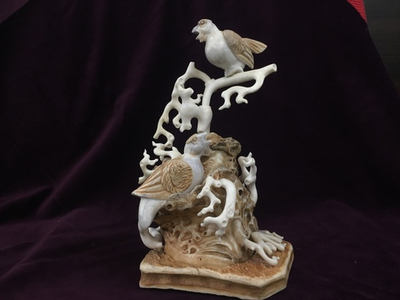 Глухари, миниатюра, подарок из рога лося