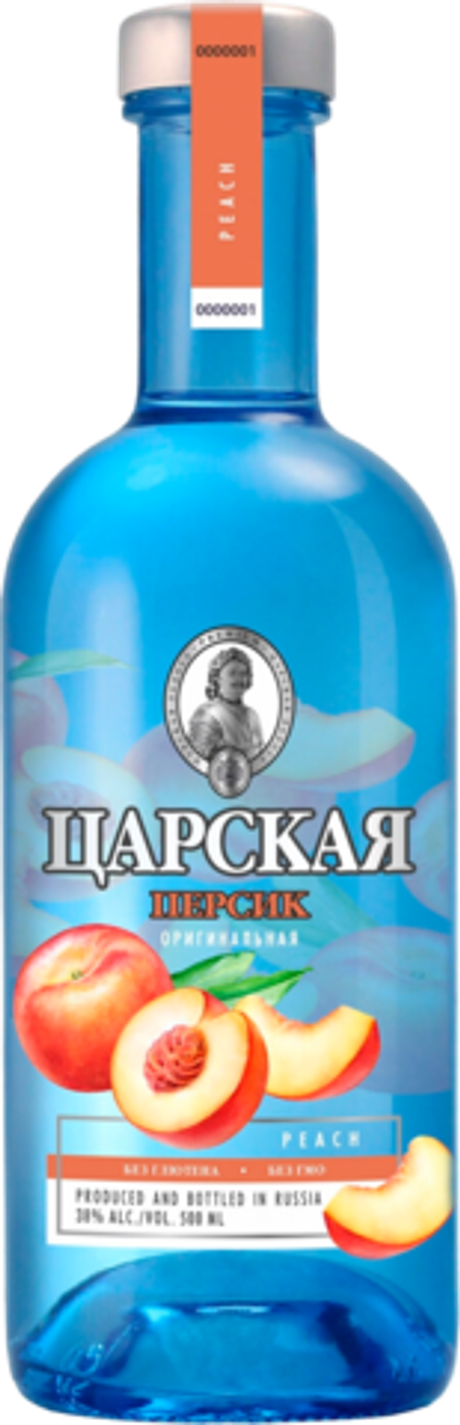 Водка Настойка Царская Оригинальная Персик 0,5 38% Группа ЛАДОГА Россия
