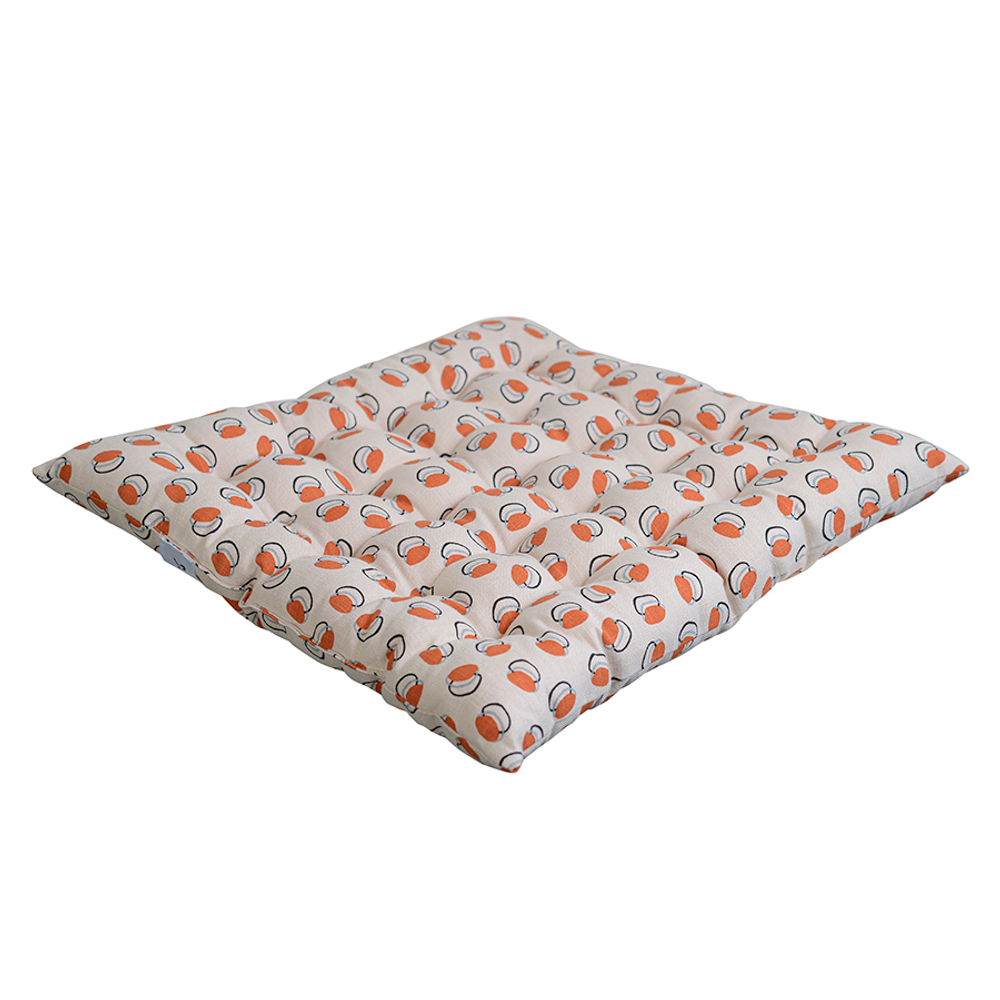 Подушка на стул стеганая 40х40 Tkano Russian North Ягоды