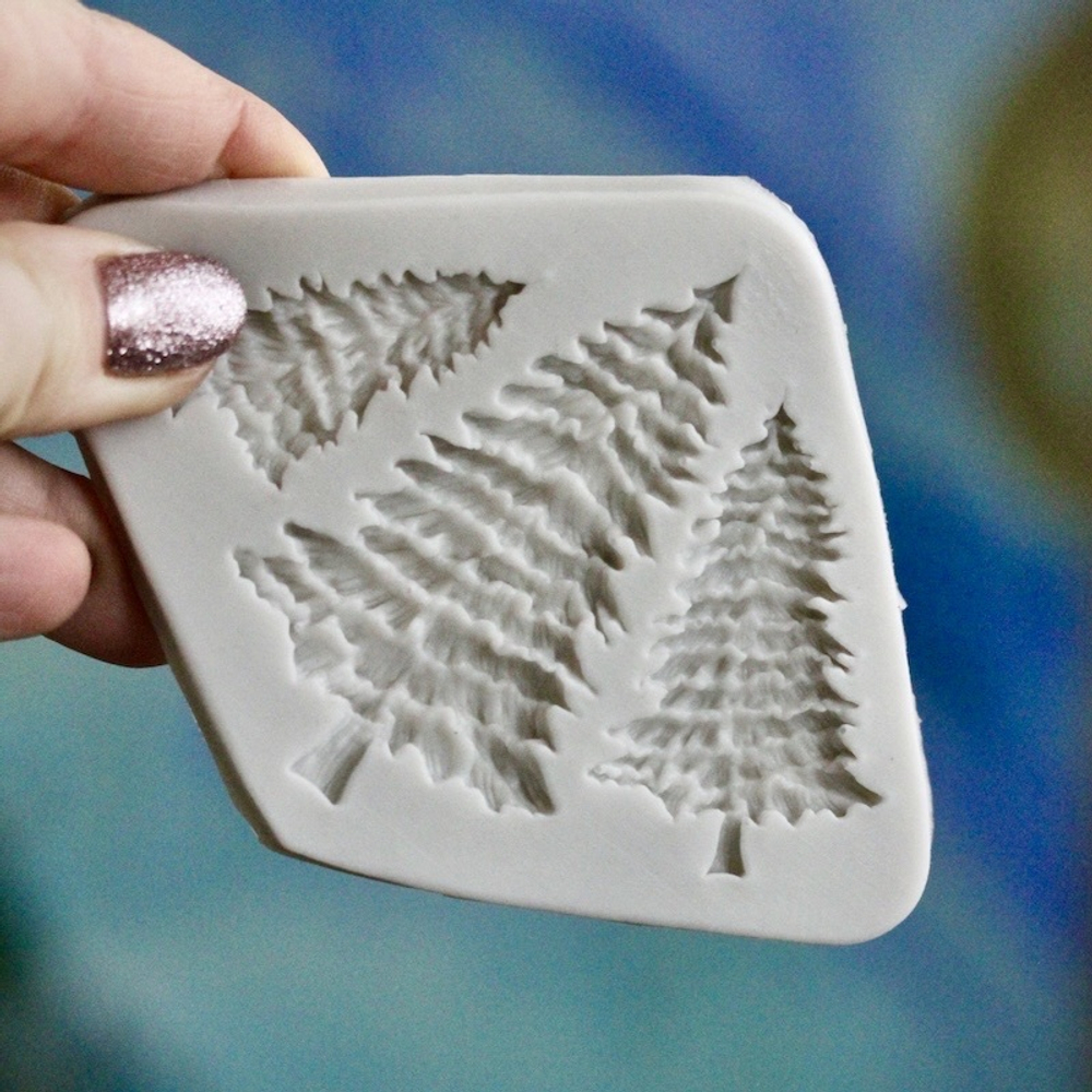 Молд силиконовый "Три Елочки"