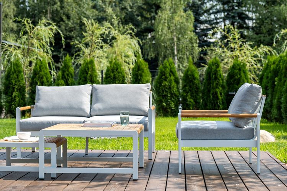 Кресло из алюминия MAYA белый