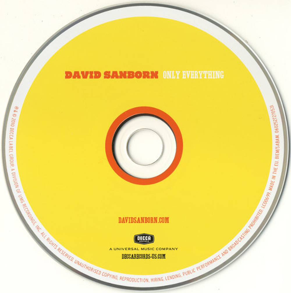 David Sanborn / Only Everything (CD)