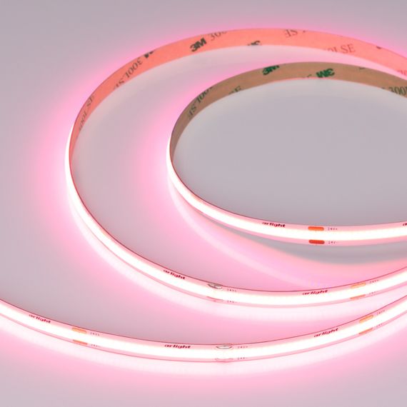 Светодиодная лента COB-X480-8mm 24V Pink (8 W/m, IP20, 5m) Arlight 047743