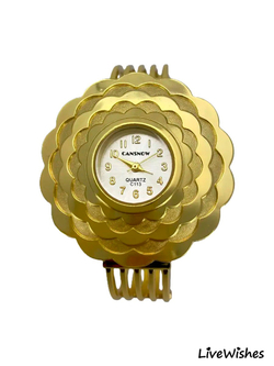 Часы-браслет кварцевые CANSNOW, золотистый W8250-01