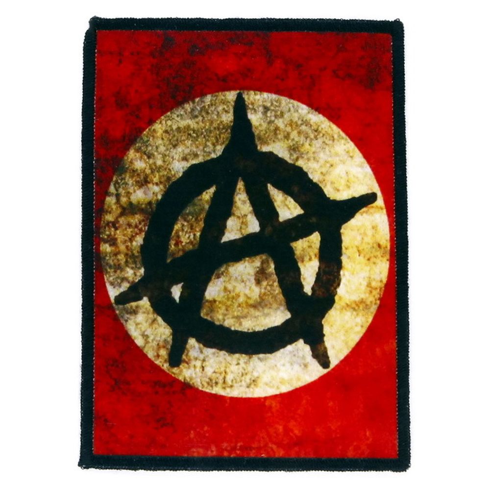 Нашивка Anarchy Анархия лого на красном (811)