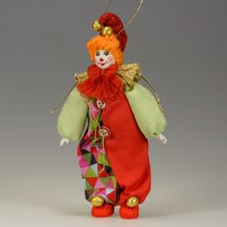Ёлочная игрушка Рыжий клоун