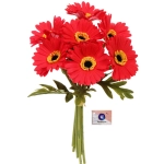 Цветы искусственные «Natur» 33см Герберы 7шт красные