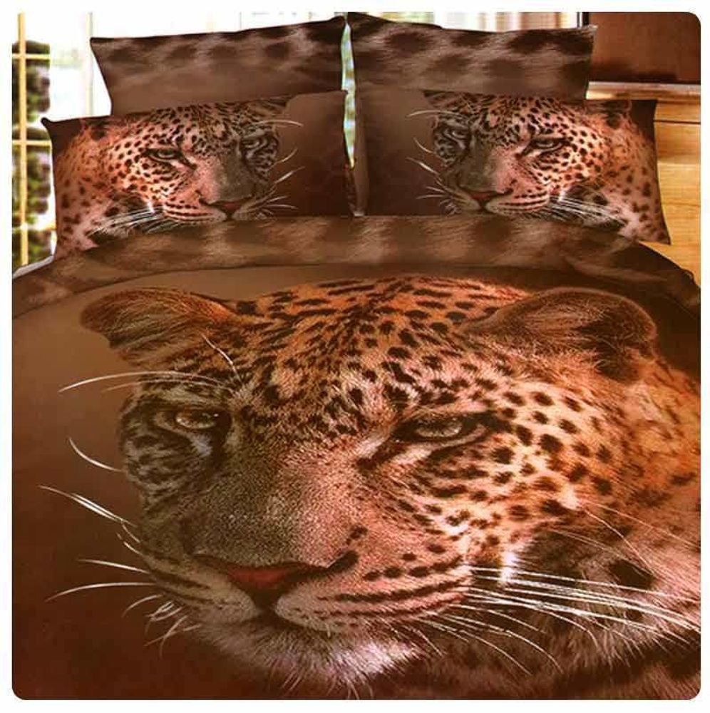 Постельное белье Леопард морда