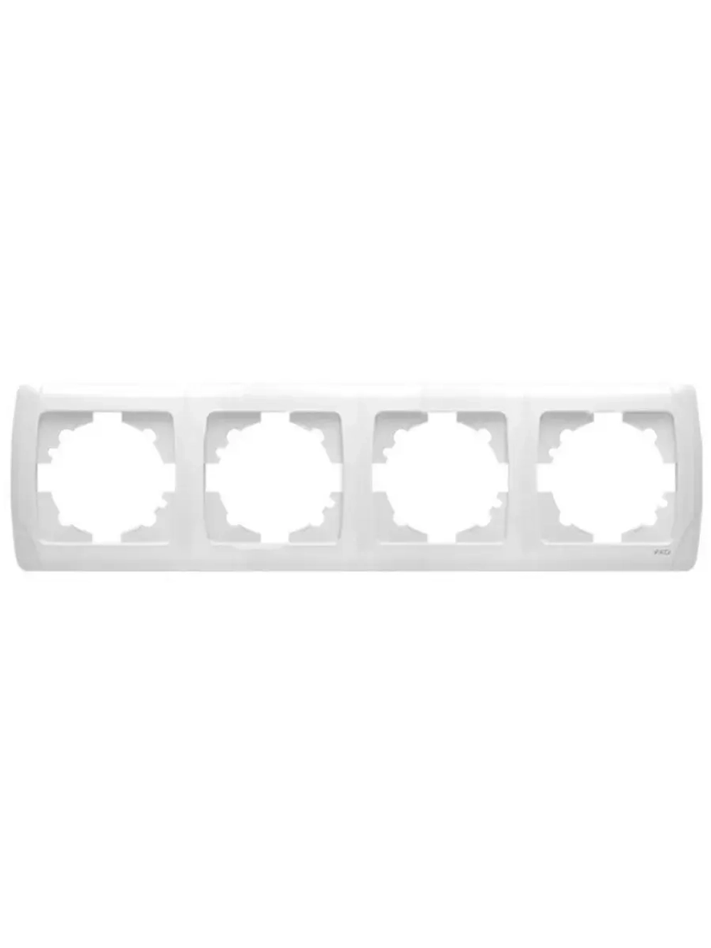 Рамка 4-я горизонтальная белый Viko Carmen