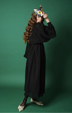 Платье с объемным рукавом, "Карнавальная ночь"